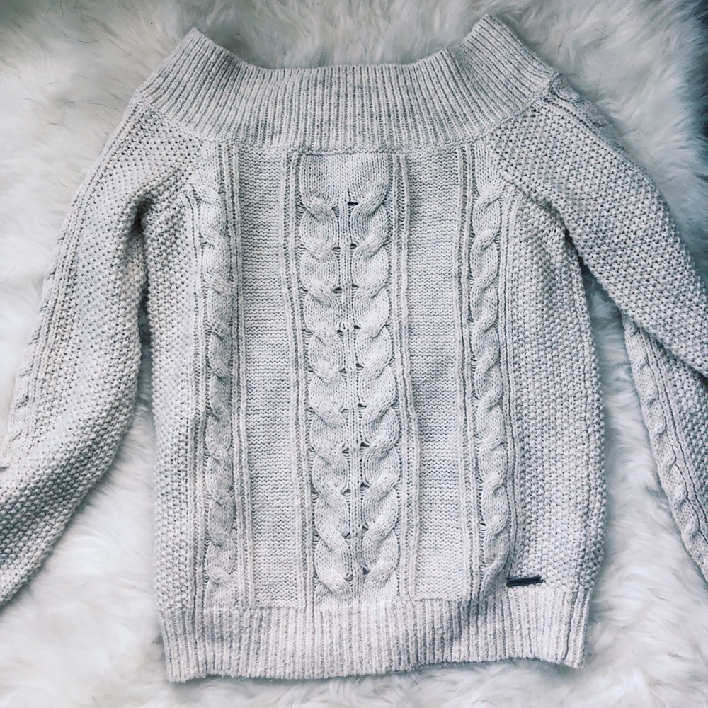 off the shoulder sweater